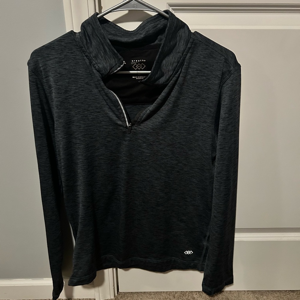 Black Quarter-Zip Pullover